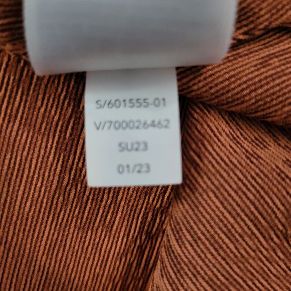 Athleta Echo Sleeveless Midi Crepe Dress NWOT Women’s Size Medium Bronze Rust - Picture 8 of 14